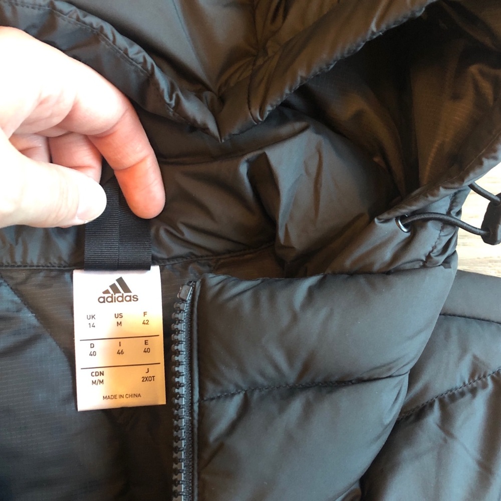 Adidas Down Jacket ~ Black - Picture 3 of 6